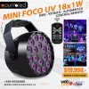 Mini Foco UV 18x1w Con Control - Punto Led Chile