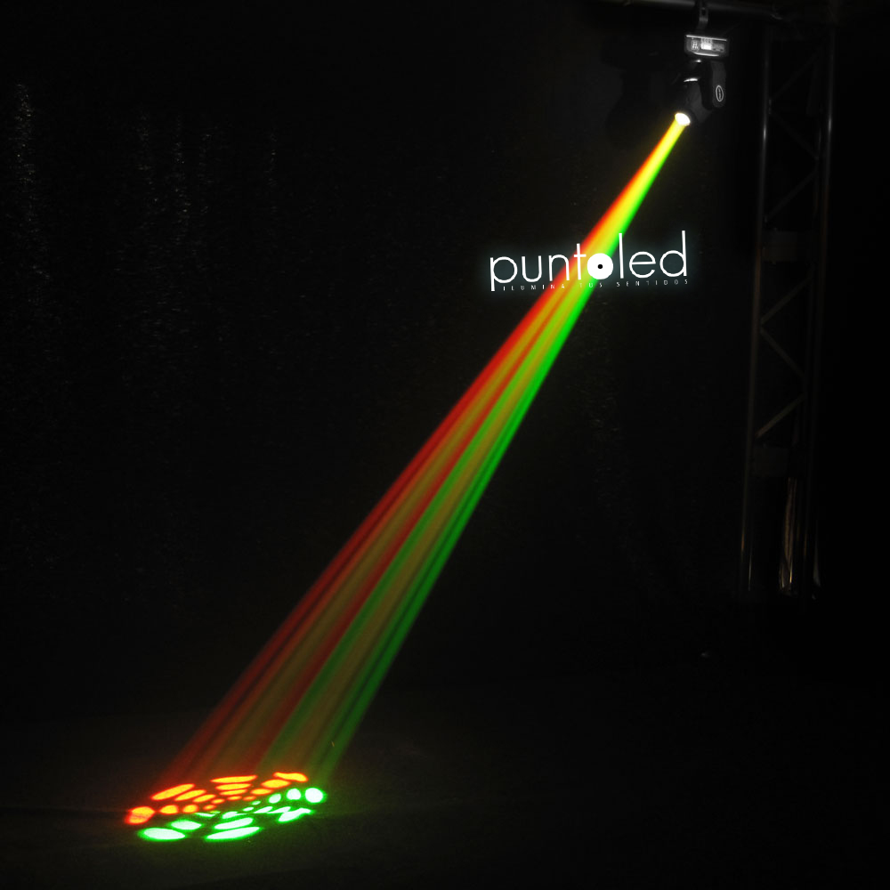 Pack 2 Cabezas Móviles 60w Spot con Anillo Led - Imagen 9