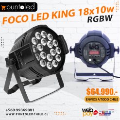 Par Led 18x10w King - Punto Led Chile