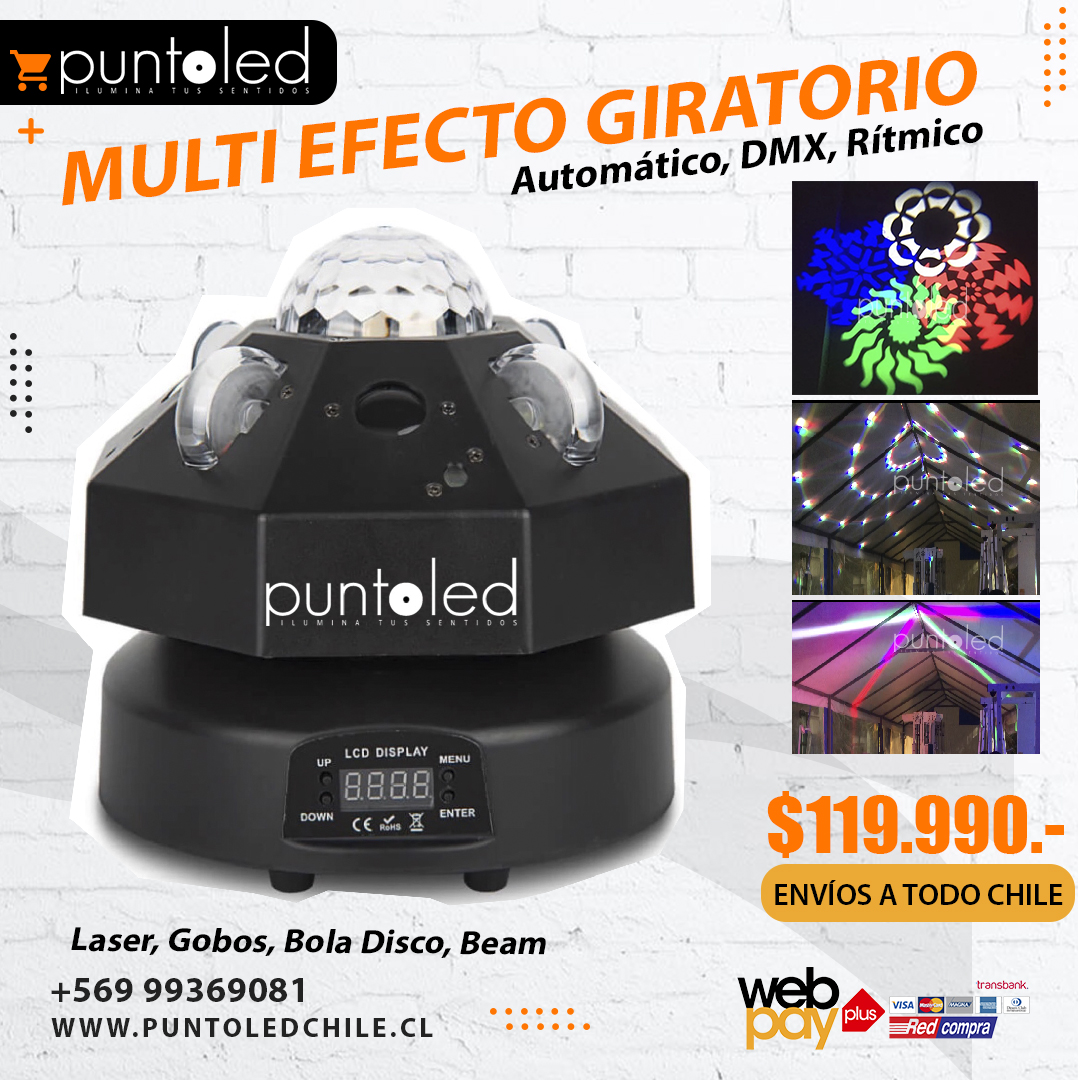 Multi Efecto Giratorio - Punto Led Chile