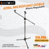 Atril Micrófono Doble - Punto Led Chile