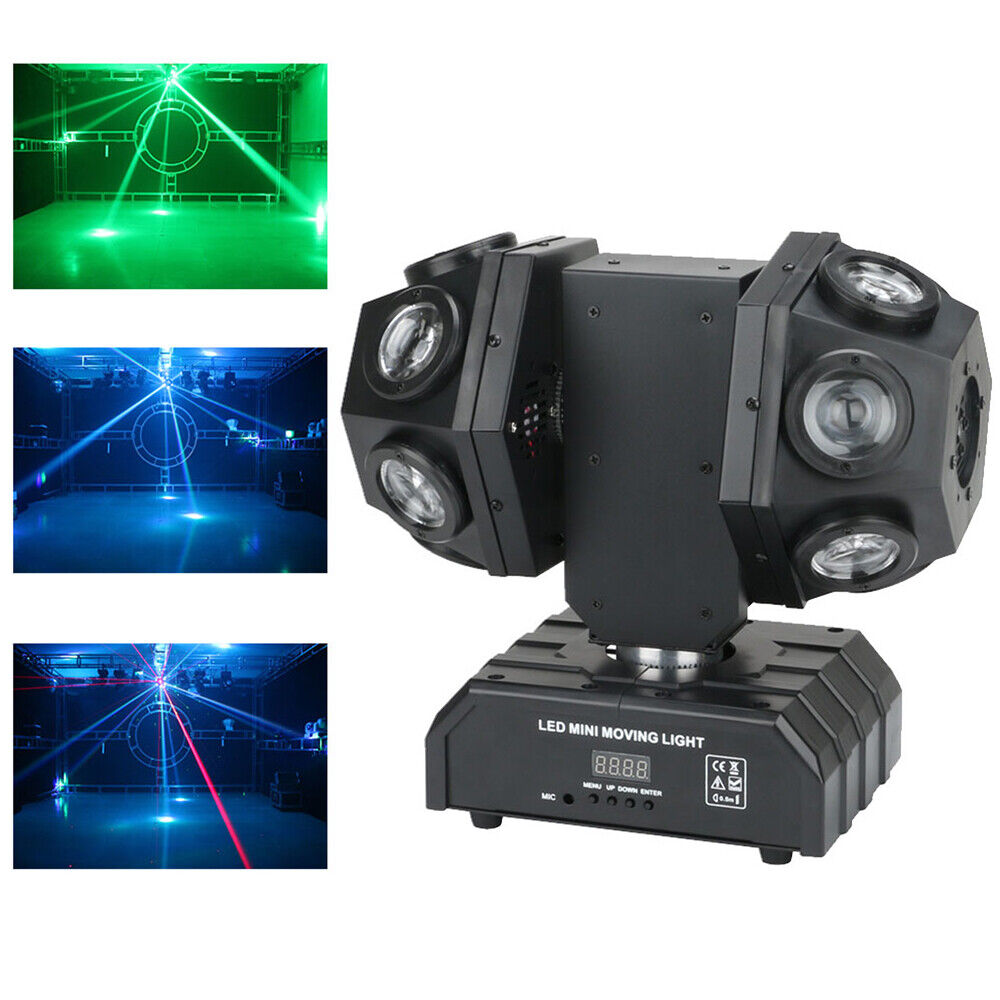 Cabeza Móvil Double Barrrel 12x10w con Laser Rojo y Verde - Imagen 6