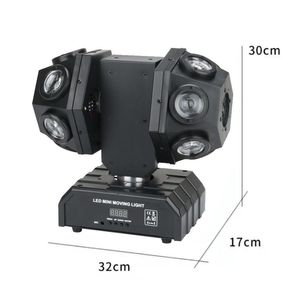 Cabeza Móvil Double Barrrel 12x10w con Laser Rojo y Verde - Imagen 2
