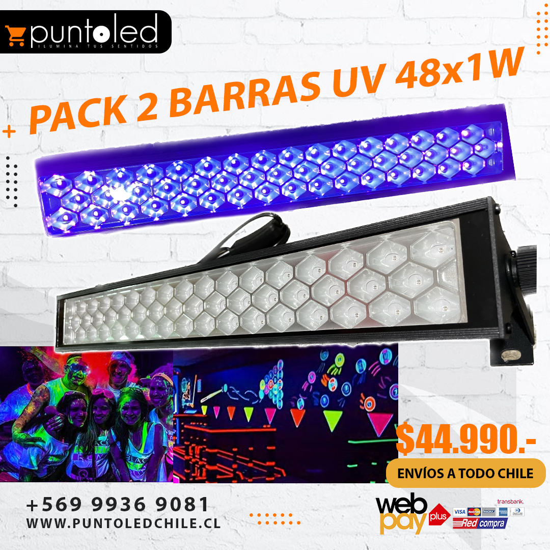 Pack 2 Barras UV 48X1W