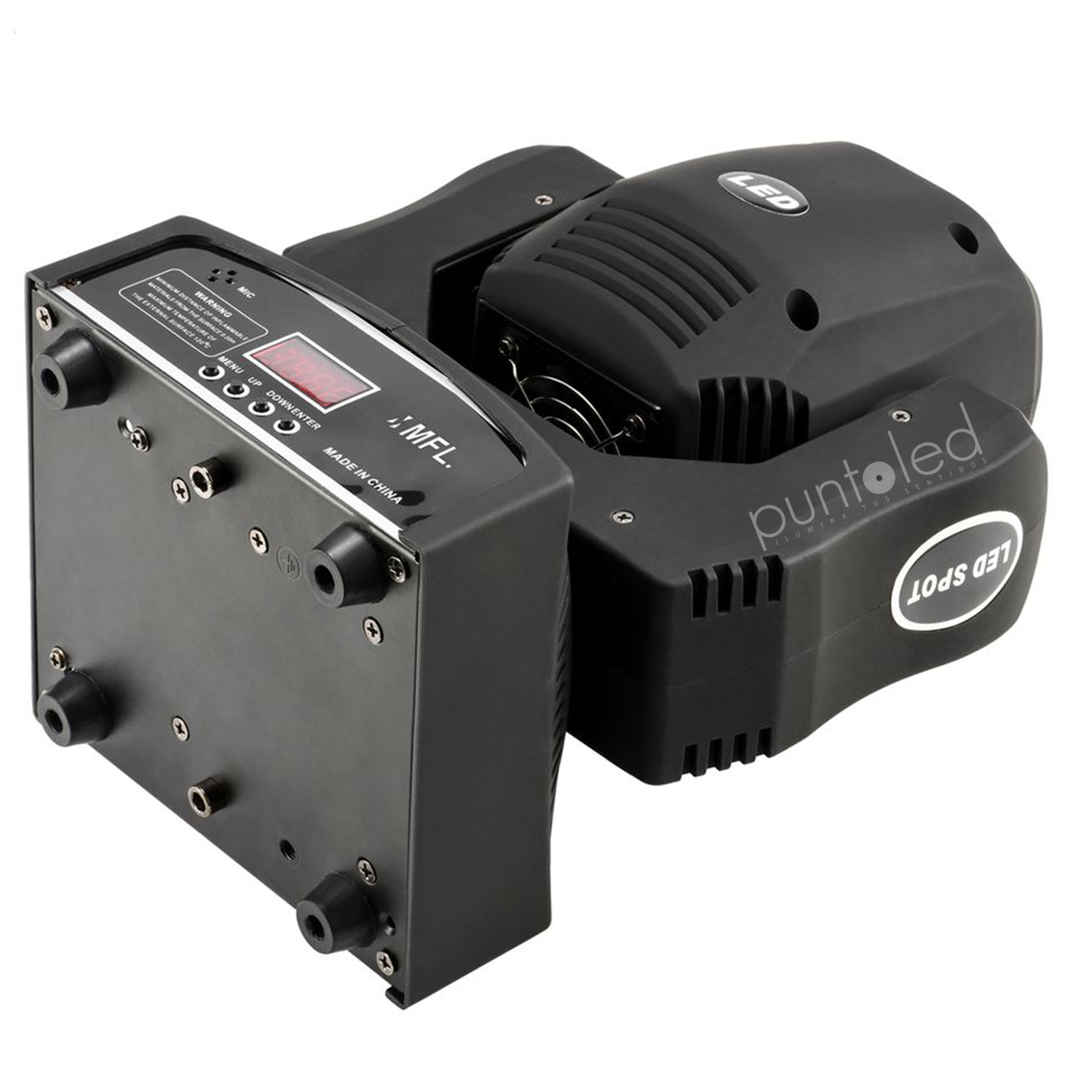 Pack 2 Cabezas Móviles 60w Spot con Anillo Led - Imagen 5