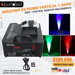 Máquina de humo vertical 1500w dmx - Punto Led Chile