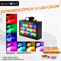 Estroboscópica 12 led color - Punto Led