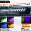 Barra pixel 18x10w rgbwauv 2025 - punto led chile