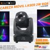 Cabeza Móvil Laser 2w rgb - Punto Led Chile