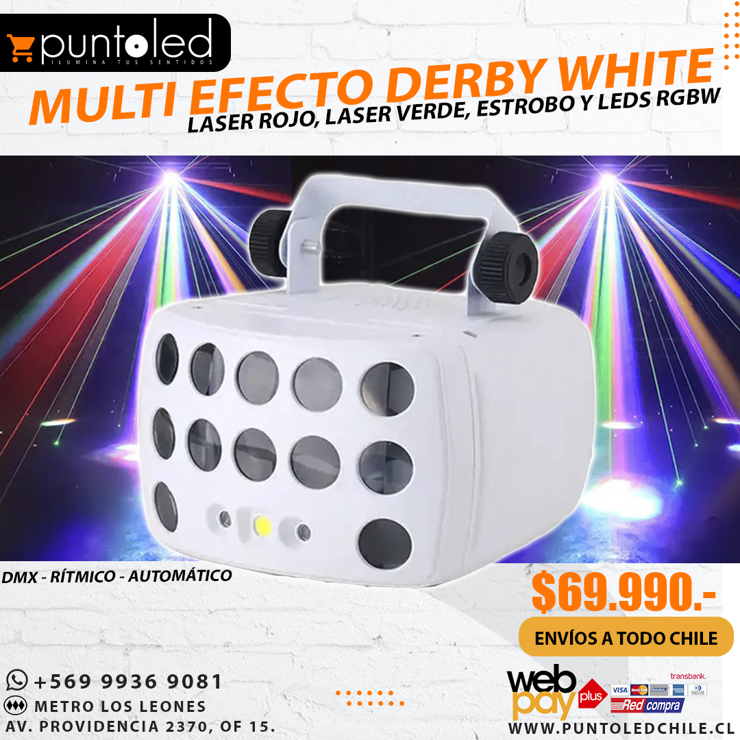 multi efecto derby white 2025 - punto led