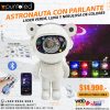 Astronauta con parlante bt galaxia- punto led chile