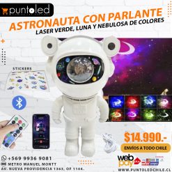 Astronauta con parlante bt galaxia- punto led chile