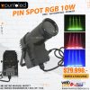 Pin Spot 10w rgb DMX foco bola disco