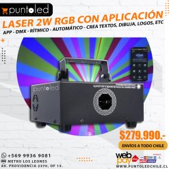 Laser 2w APP rgb 2025 - Punto Led Chile