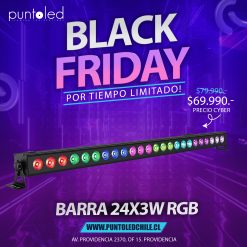 BARRA 24x3w rgb black friday