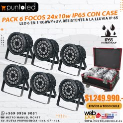 Pack 6 Focos 24x10w ip65