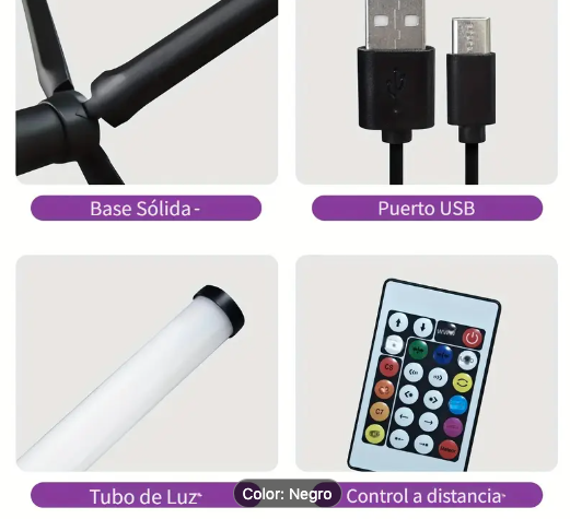 Tubo Led RGB con Control Remoto y APP - Imagen 5