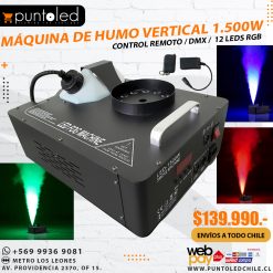 Máquina de humo vertical punto led chile