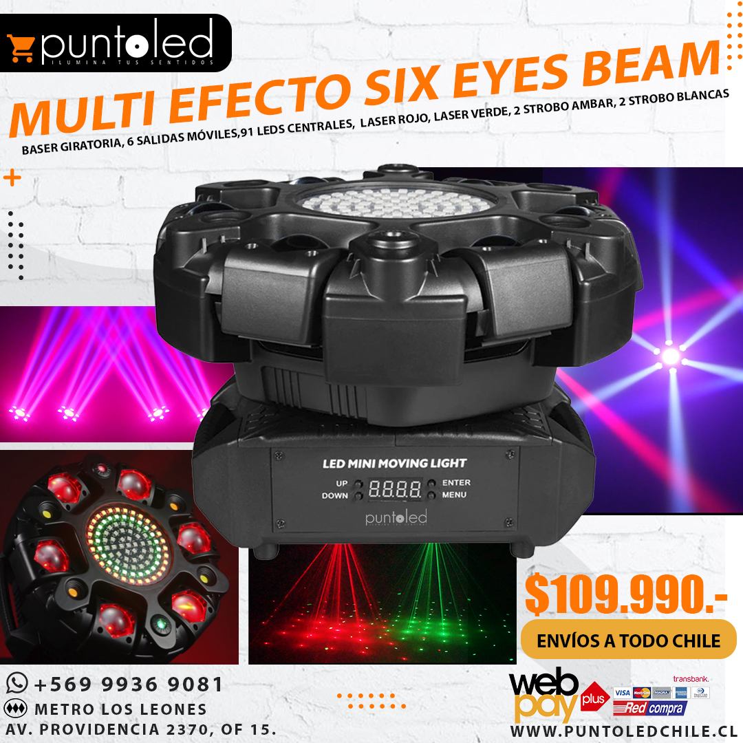 Multi Efecto Six Eyes Beam