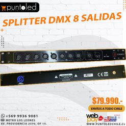 splitter dmx 8 salidas - punto led chile